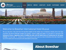 Tablet Screenshot of bowsharhotel.com